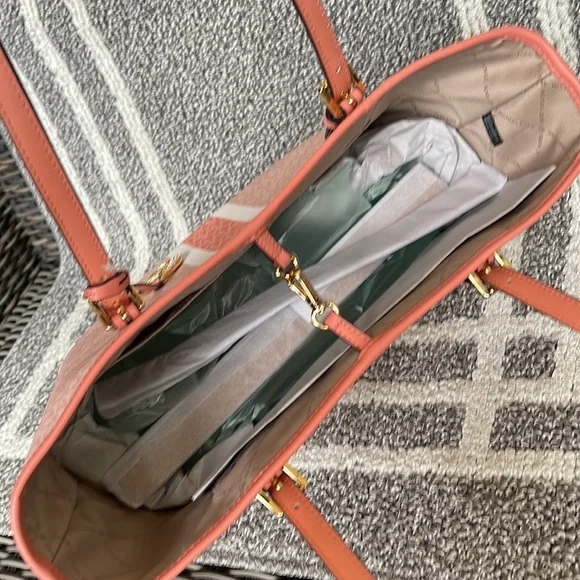 Michael Kors Jet Set Travel Medium Carryall Sherbert Multi - Picture 5 of 16